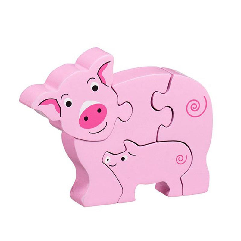 Simple Jigsaw Puzzle - Pig & Piglet
