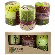 Hand Painted table candles, 3 pack, Kileo - Rainbow Life