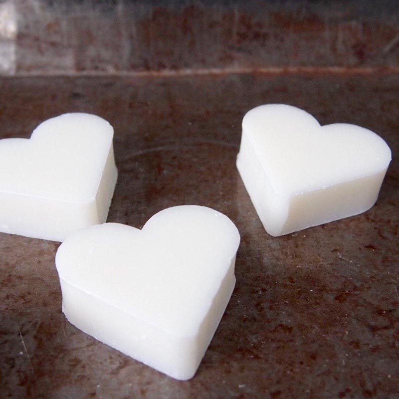 Pair of Lavender Heart Soaps