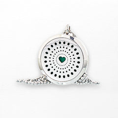 Aromatherapy Diffuser Necklace - Diamonds Heart