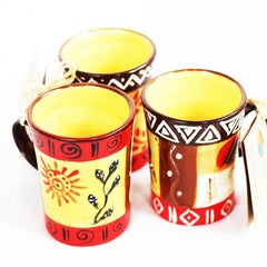 Hand Painted Ceramic Espresso Cup - Damisi Seg