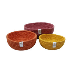 Jute Mini Bowl Set - Fire