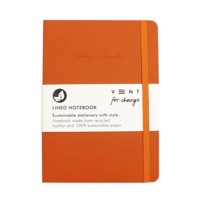 A5 Recycled Leather Bound Notebook-6 Colours - Rainbow Life