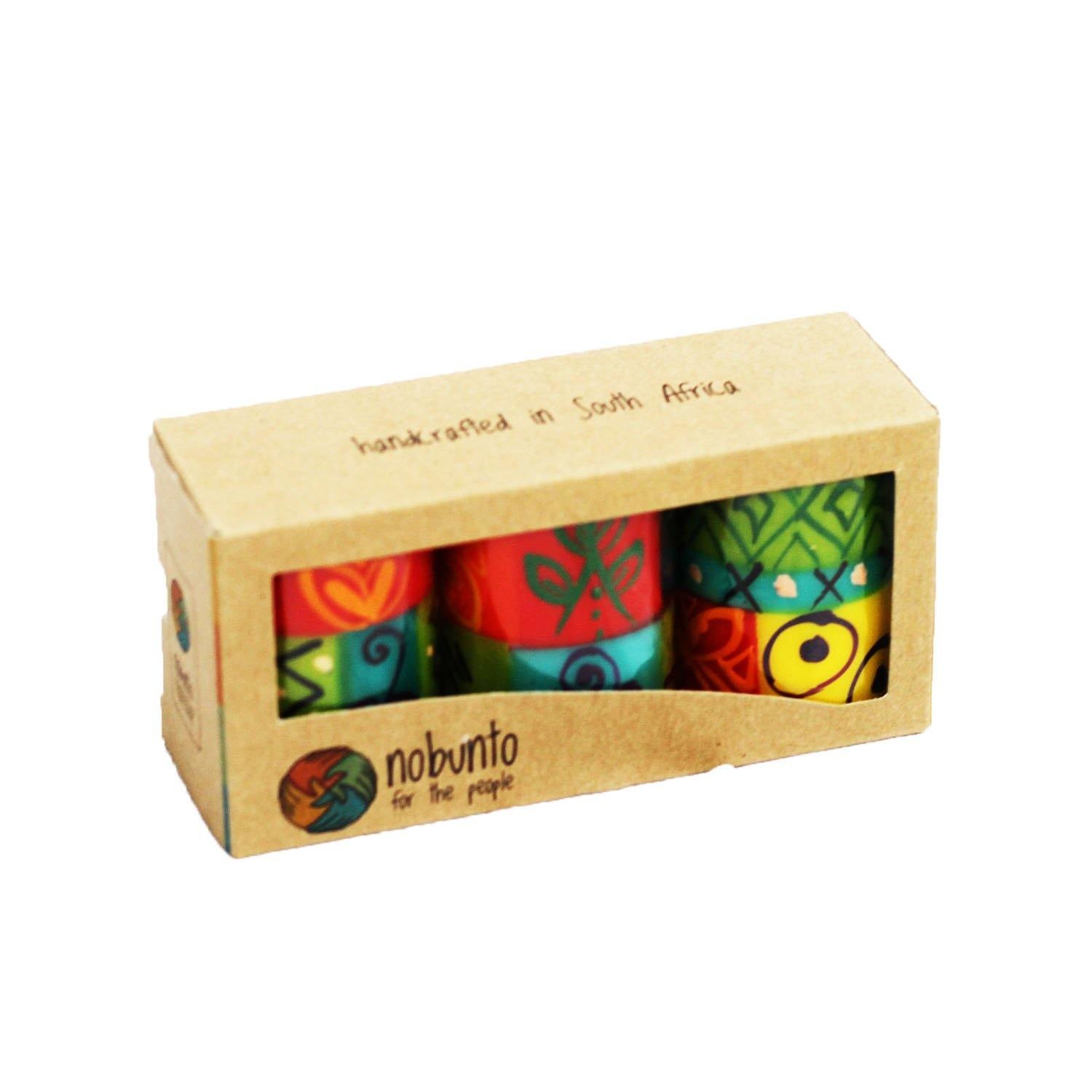 Load image into Gallery viewer, Hand Painted table candles, 3 pack, Matuko - Rainbow Life
