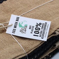 Soft Jute and Cotton Mesh Bags- Natural & Denim
