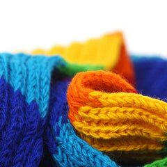 Rainbow Woollen Scarf-Handmade