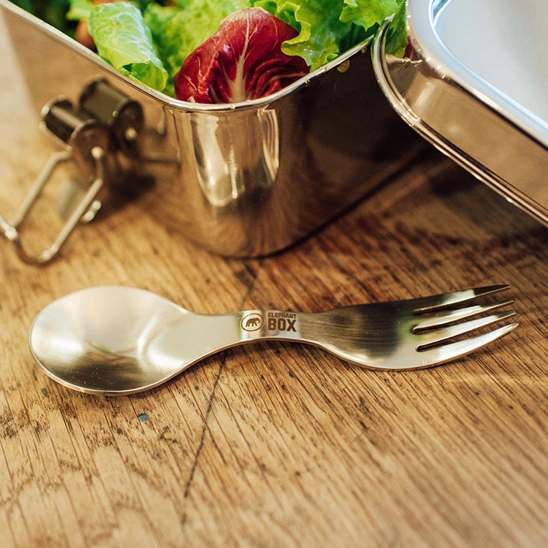 Stainless Steel Pocket Spork with Carry Pouch