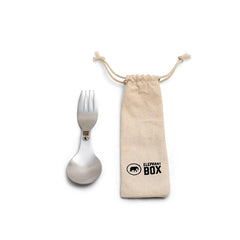 Stainless Steel Pocket Spork with Carry Pouch